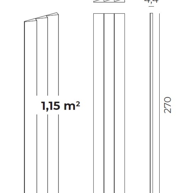 PANEL SCALON ECO LUXER, Ausführung Arquitek: SCALON-1 (ECO LUXER)
