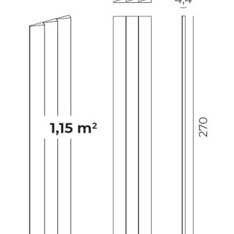 PANEL SCALON ECO LUXER, Ausführung Arquitek: SCALON-1 (ECO LUXER)