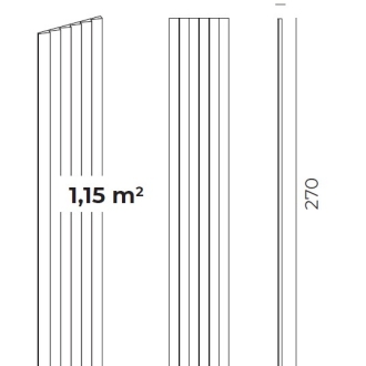 PANEL SCALON ECO LUXER, Ausführung Arquitek: SCALON-2 (ECO LUXER)