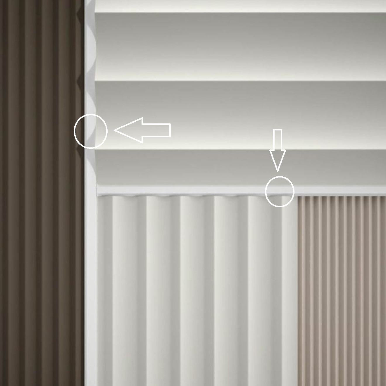 Perfil-Leiste - als Dekoelement und für eine moderne Verbdindung zu anderen ARQUITEK-Paneelen
