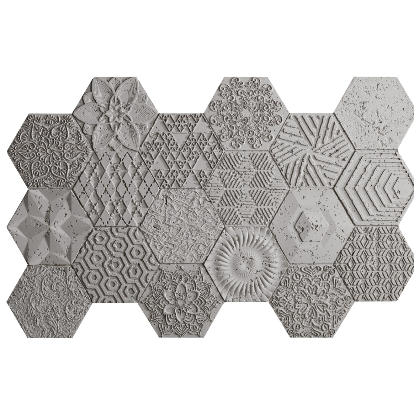 XSTEIN PANELPIEDRA CEMENTOS HEXAGONAL