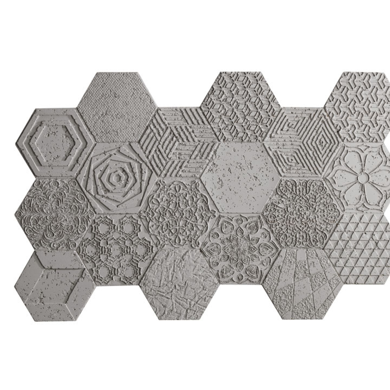 XSTEIN PANELPIEDRA CEMENTOS HEXAGONAL
