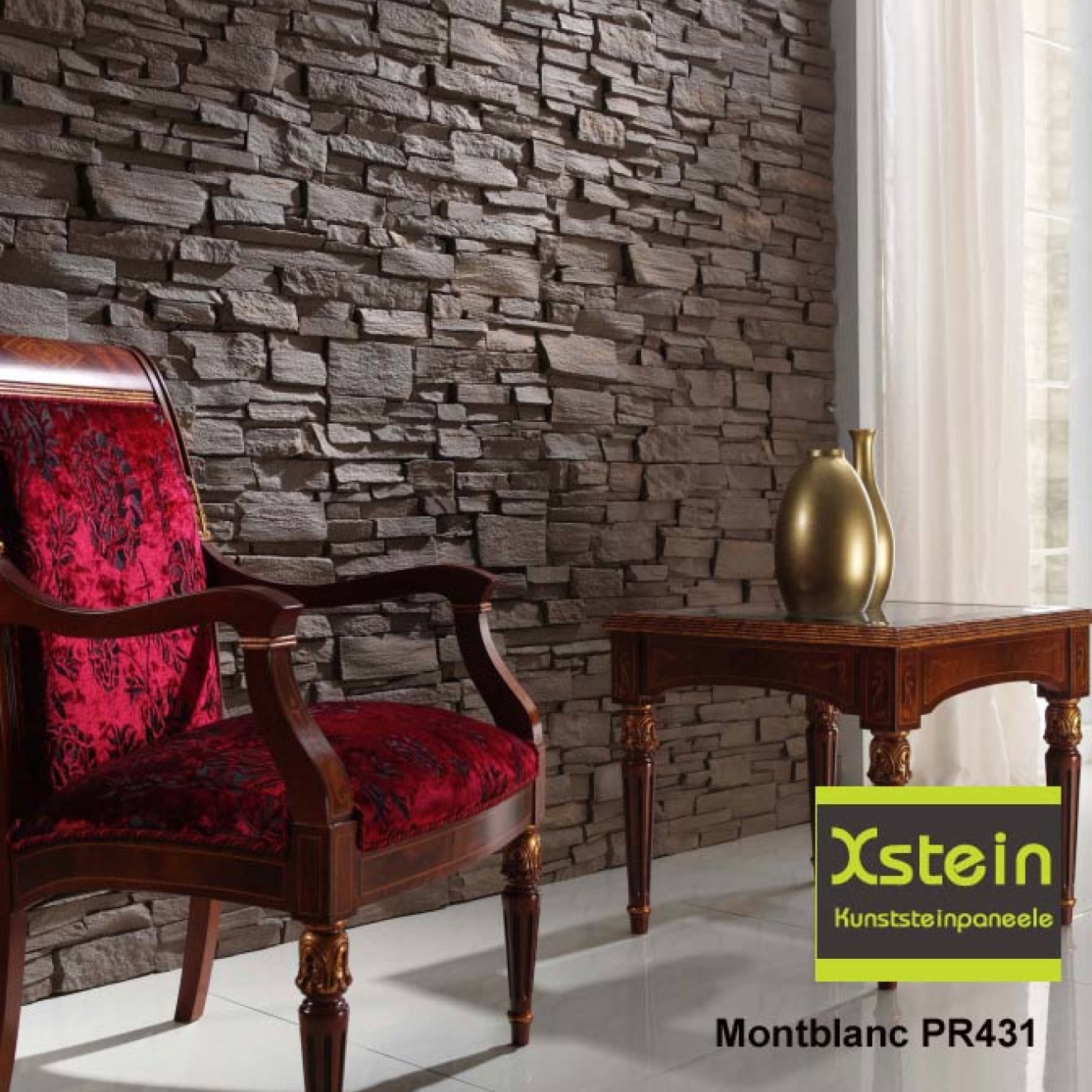 XSTEIN PANELPIEDRA STONE PIZARRA MONTBLANC