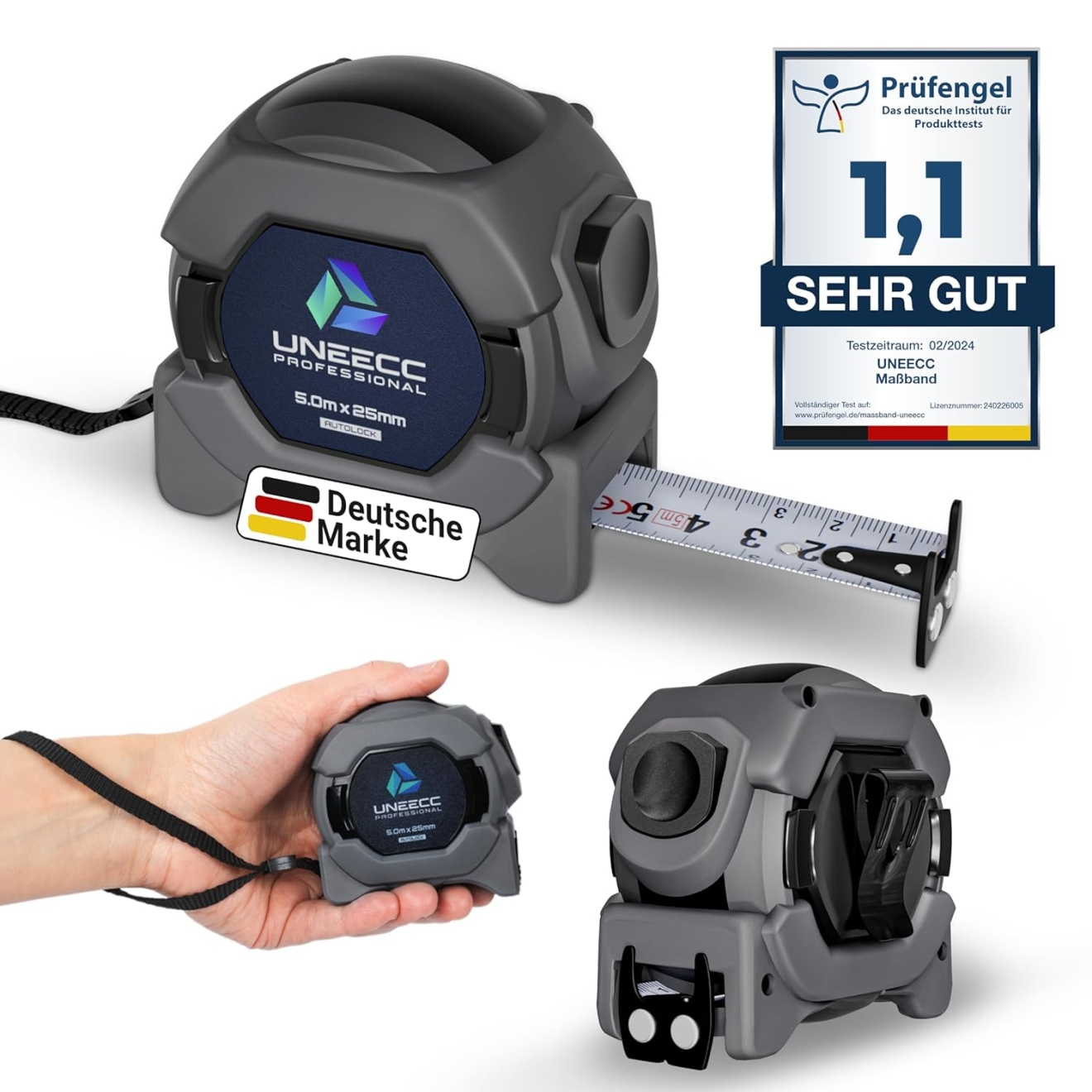 remium Maßband 5m | Auto Lock - Automatische Band Verriegelung