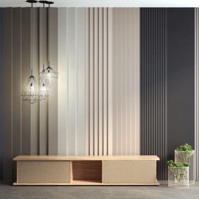 Moderne Wandpaneele Betonoptik XSTEIN Panelpiedra Scalon