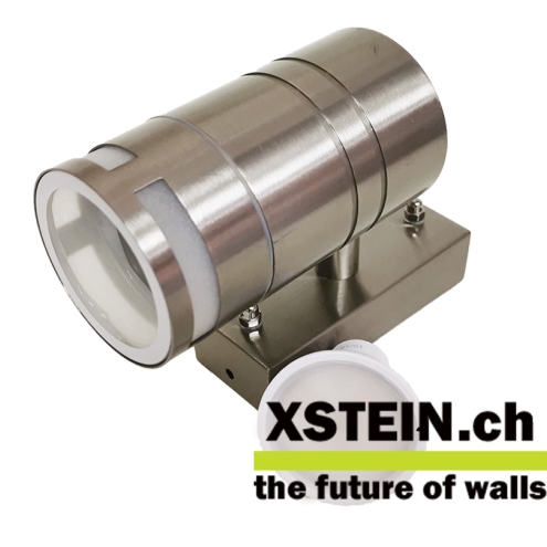 EDELSTAHL WANDSPOT LIGHTRAND (1-FLAMMIG)